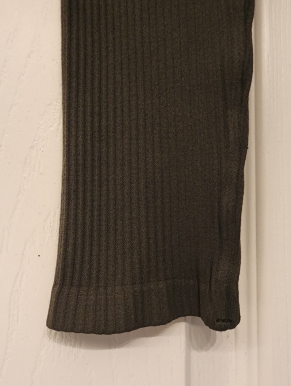 NUX Active Ribbed High Compression Leggings In Dark Olive Size SM and MED - Picture 8 of 9